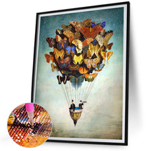 Load image into Gallery viewer, Butterfly Hot Air Balloon 30*40CM(Canvas) Full Square Drill Diamond Painting
