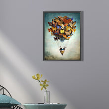 Load image into Gallery viewer, Butterfly Hot Air Balloon 30*40CM(Canvas) Full Square Drill Diamond Painting
