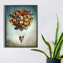 Load image into Gallery viewer, Butterfly Hot Air Balloon 30*40CM(Canvas) Full Square Drill Diamond Painting

