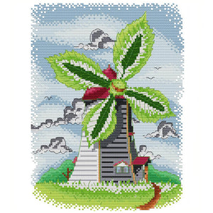 Joy Sunday - Four Seasons Windmill - Summer - 25*31CM 14CT 2 Stamped Cross Stitch