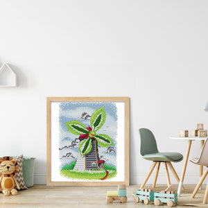 Joy Sunday - Four Seasons Windmill - Summer - 25*31CM 14CT 2 Stamped Cross Stitch
