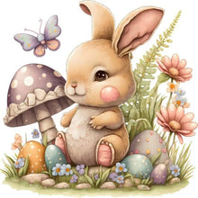 Load image into Gallery viewer, Bunny Rabbit 30*30CM(Canvas) Full Round Drill Diamond Painting
