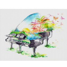 Load image into Gallery viewer, Huancan - Piano - 50*40CM 14CT 2 Stamped Cross Stitch
