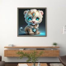 Load image into Gallery viewer, Huancan - Zodiac Signs - Tiger - 40*40CM 11CT 3 Stamped Cross Stitch
