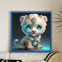 Load image into Gallery viewer, Huancan - Zodiac Signs - Tiger - 40*40CM 11CT 3 Stamped Cross Stitch
