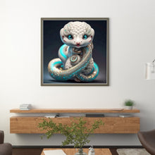 Load image into Gallery viewer, Huancan - Zodiac Signs - Snake - 40*40CM 11CT 3 Stamped Cross Stitch
