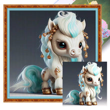 Load image into Gallery viewer, Huancan - Zodiac Signs - Horse - 40*40CM 11CT 3 Stamped Cross Stitch
