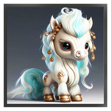 Load image into Gallery viewer, Huancan - Zodiac Signs - Horse - 40*40CM 11CT 3 Stamped Cross Stitch
