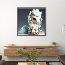 Load image into Gallery viewer, Huancan - Zodiac Signs - Horse - 40*40CM 11CT 3 Stamped Cross Stitch
