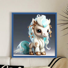 Load image into Gallery viewer, Huancan - Zodiac Signs - Horse - 40*40CM 11CT 3 Stamped Cross Stitch
