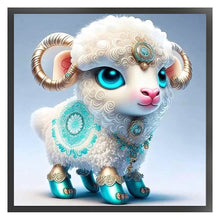 Load image into Gallery viewer, Huancan - Zodiac Signs - Sheep - 40*40CM 11CT 3 Stamped Cross Stitch
