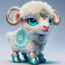 Load image into Gallery viewer, Huancan - Zodiac Signs - Sheep - 40*40CM 11CT 3 Stamped Cross Stitch
