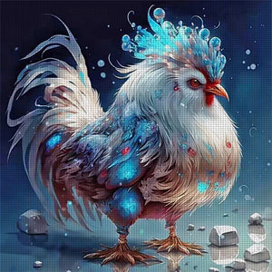 Huancan - Zodiac Signs - Chicken - 40*40CM 11CT 3 Stamped Cross Stitch