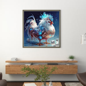 Huancan - Zodiac Signs - Chicken - 40*40CM 11CT 3 Stamped Cross Stitch
