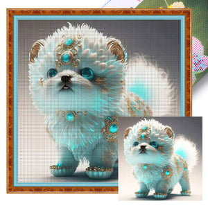 Huancan - Zodiac Signs - Dog - 40*40CM 11CT 3 Stamped Cross Stitch