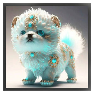 Huancan - Zodiac Signs - Dog - 40*40CM 11CT 3 Stamped Cross Stitch
