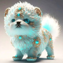 Load image into Gallery viewer, Huancan - Zodiac Signs - Dog - 40*40CM 11CT 3 Stamped Cross Stitch
