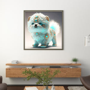 Huancan - Zodiac Signs - Dog - 40*40CM 11CT 3 Stamped Cross Stitch