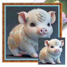 Load image into Gallery viewer, Huancan - Zodiac Signs - Pig - 40*40CM 11CT 3 Stamped Cross Stitch
