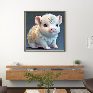 Huancan - Zodiac Signs - Pig - 40*40CM 11CT 3 Stamped Cross Stitch