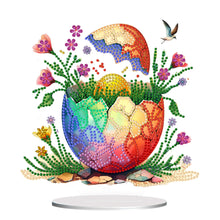Load image into Gallery viewer, Acrylic Easter Egg Diamond Painting Tabletop Ornament Kit for Home Office Decor
