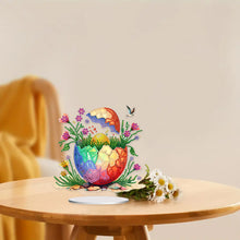 Load image into Gallery viewer, Acrylic Easter Egg Diamond Painting Tabletop Ornament Kit for Home Office Decor
