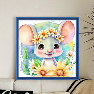DIY - Zodiac Signs - Rat - 40*40CM 11CT 3 Stamped Cross Stitch