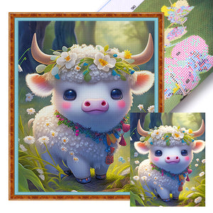 Yishu - Zodiac Signs - Ox - 40*50CM 11CT 3 Stamped Cross Stitch