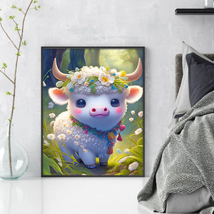 Yishu - Zodiac Signs - Ox - 40*50CM 11CT 3 Stamped Cross Stitch