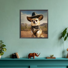Load image into Gallery viewer, Cool Desert Cowboy Dog 30*30CM(Canvas) Full Round Drill Diamond Painting
