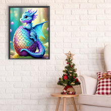 Load image into Gallery viewer, Colorful Little Dragon Holding Eggs 30*40CM(Canvas) Full Round Drill Diamond Painting
