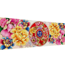 Load image into Gallery viewer, Yishu - Peony - 120*40CM 9CT 4 Stamped Cross Stitch
