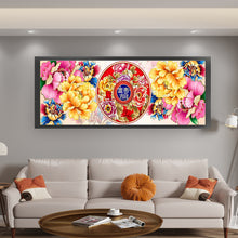Load image into Gallery viewer, Yishu - Peony - 120*40CM 9CT 4 Stamped Cross Stitch
