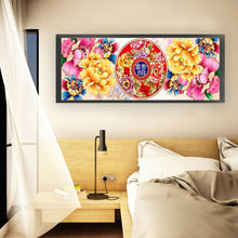 Load image into Gallery viewer, Yishu - Peony - 120*40CM 9CT 4 Stamped Cross Stitch
