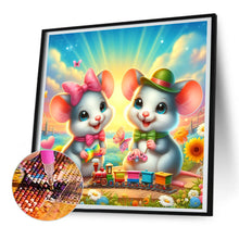 Load image into Gallery viewer, Two Mice 30*30CM(Canvas) Full Round Drill Diamond Painting

