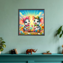 Load image into Gallery viewer, Two Mice 30*30CM(Canvas) Full Round Drill Diamond Painting
