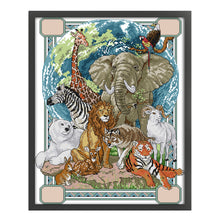 Load image into Gallery viewer, Joy Sunday - Animal - 37*48CM 14CT 2 Stamped Cross Stitch
