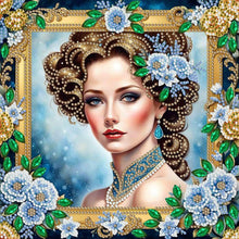 Load image into Gallery viewer, Noblewoman-Woman 30*30CM(Canvas) Partial Special Shaped Drill Diamond Painting
