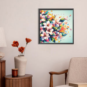 Particle Flower 30*30CM(Canvas) Full Round Drill Diamond Painting
