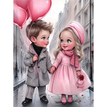 Load image into Gallery viewer, Sweet Couple 30*40CM(Canvas) Full Round Drill Diamond Painting
