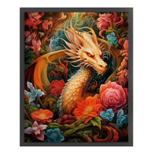 Load image into Gallery viewer, Yishu - Flower And Dragon - 50*60CM 11CT 3 Stamped Cross Stitch
