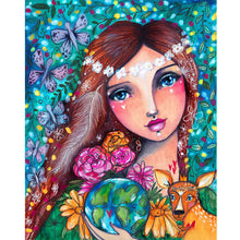 Load image into Gallery viewer, Girl 40*50CM(Canvas) Full Round Drill Diamond Painting

