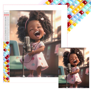 Little Girl 30*40CM(Picture) Full Square Drill Diamond Painting