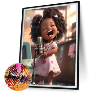 Little Girl 30*40CM(Picture) Full Square Drill Diamond Painting