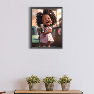 Little Girl 30*40CM(Picture) Full Square Drill Diamond Painting