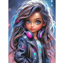 Load image into Gallery viewer, Cool Little Girl 30*40CM(Canvas) Full Round Drill Diamond Painting
