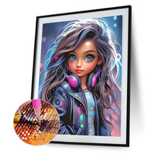 Load image into Gallery viewer, Cool Little Girl 30*40CM(Canvas) Full Round Drill Diamond Painting
