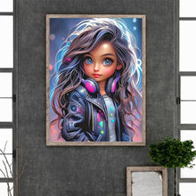 Load image into Gallery viewer, Cool Little Girl 30*40CM(Canvas) Full Round Drill Diamond Painting

