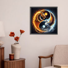 Load image into Gallery viewer, Fire Dragon Ice Phoenix Yin Yang Diagram 30*30CM(Canvas) Full Round Drill Diamond Painting
