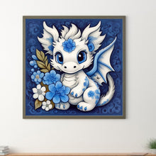 Load image into Gallery viewer, White Dragon 30*30CM(Canvas) Full Round Drill Diamond Painting
